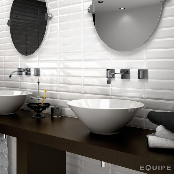 Equipe Metro White 7,5x30 płytka ścienna 128316