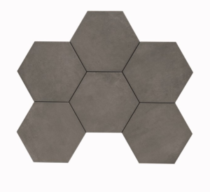 Marazzi Powder Crete MNCD 21x18,2 cm: hexagonale Fliesen Grau