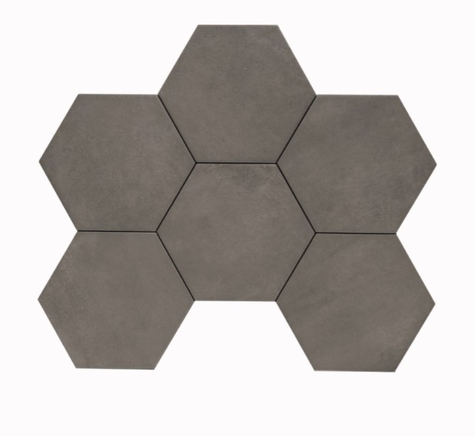 Płytki sześciokątne szare Marazzi Powder Crete MNCD 21X18.2 ag 18296