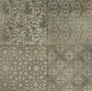 Marazzi Powder Liberty Decor M002 75x75 Fliesen Grau Braun Patchwork