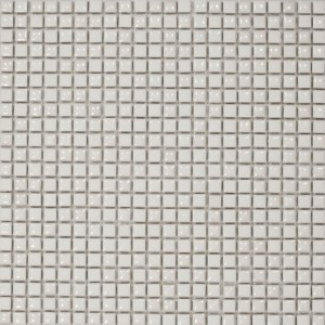 Dell Arte Velvet White 30x30: Glänzende Mosaikfliesen, kleine Quadrate, Weiß