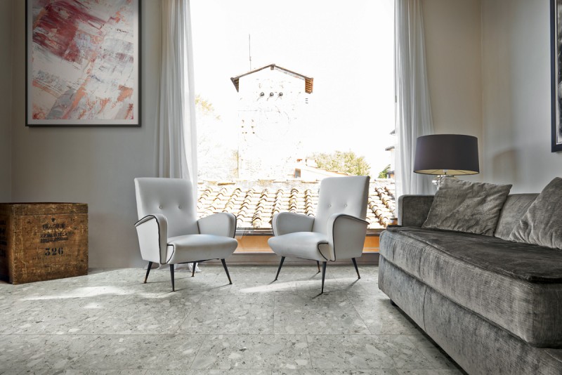 Płytki kamienne lastryko szare Marazzi Mystone Ceppo di Gre Grey 75x75 17920
