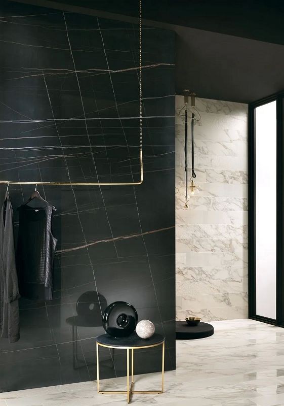 Italgraniti Marble Experience Sahara Noir Polished 80x80 płytki gresowe imitujące czarny marmur 134142