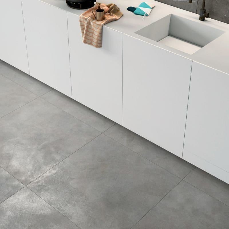 Ariana Luce Acciaio Naturale 120x120 płytki gresowe imitujące beton 104953