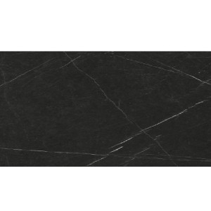 Italgraniti Nero Marquinia 60x120: Natürliche Feinsteinzeugfliesen, schwarzer Marmor