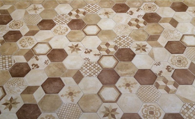 Marca Corona Terra Stella Esagona Versione C 25x21,6 0403 płytki heksagonalne 144604