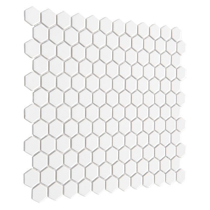 Dunin Mini Hexagon White 30x26 mozaika heksagonalna 103668