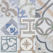 Płytki gres patchwork geometria beż grafit Porcelanosa Barcelona D 59,6X59,6 57571