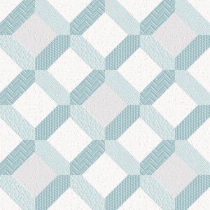 Küche Fliesen Mallorca Trenc 25x25, weiß-blau, Muster, Keros