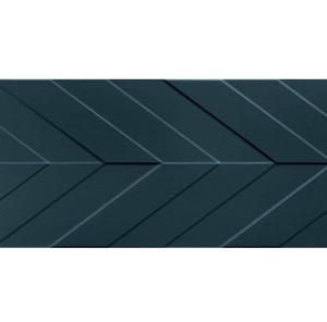 Marca Corona 4D Chevron Tiefblau 40x80 D734 Wandfliesen