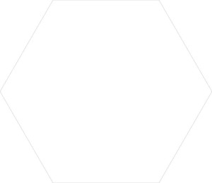 Keros Element Blanco 23x27 Heksagonfliesen
