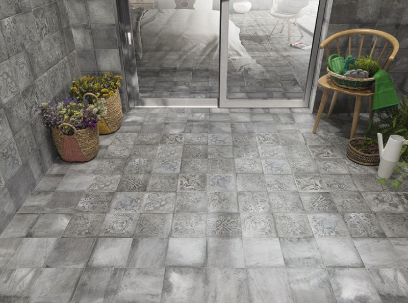 Płytki łazienkowe szare Mainzu Forli Grey 20x20 55150