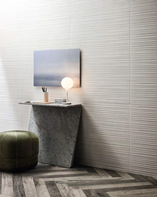 Gres szary jodełka francuska Marazzi Treverkfusion Grey M007 10X70 17410