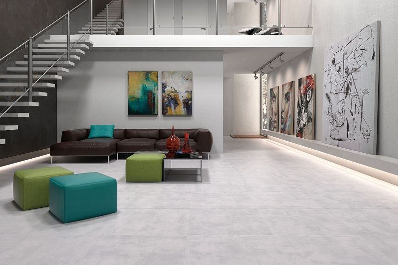 Geotiles Cemento Blanco Natural Rectified 60x60 płytka gresowa 132097