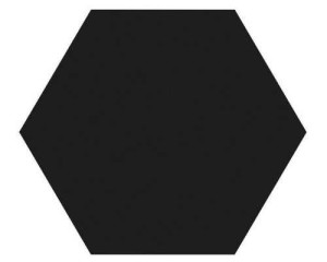 ITT Hexa Black 23x27 hexagonale Fliese