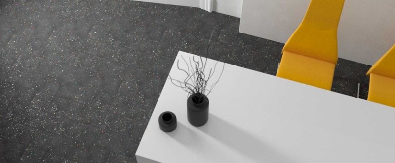 Płytki podłogowe antracyt lastryko beton Wow Graphite Color Drops 18.5x18.5 101295