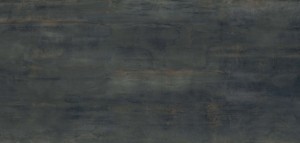 Flaviker Rebel Night PF60003971: Rostfarbene, dunkelgraue, metallisch wirkende, antike Feinsteinzeugplatten 120x280