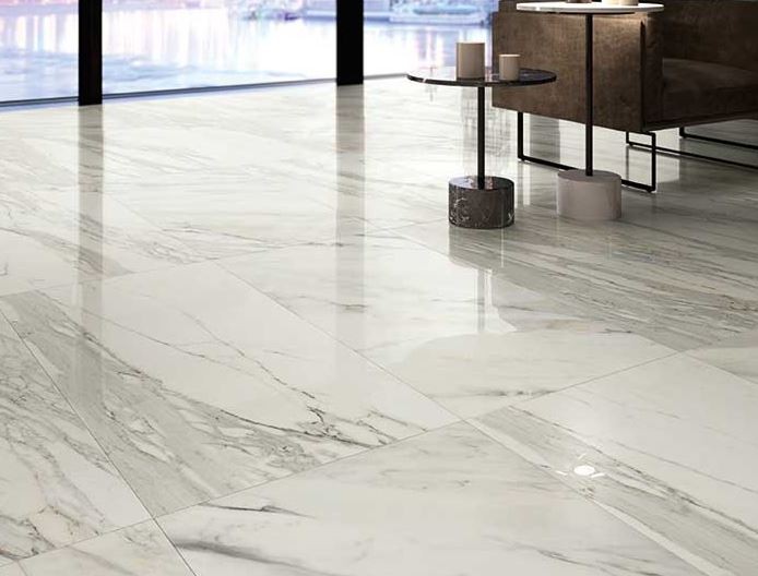 płytrka podłogowa marmurowa biala Nova Bell IMPERIAL Calacatta Bianco Lappato 60x120 tr 10161