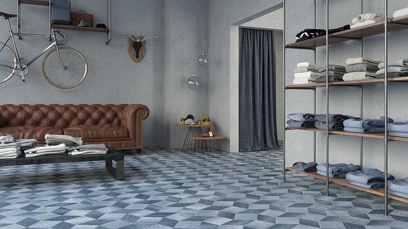 WOW Denim Washed Blue 14x14 płytka gresowa 164464