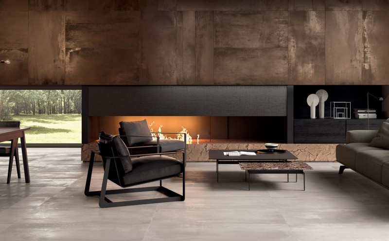 Płytki imitujące miedż ABK Interno 9 Rust lap 60x120 80423