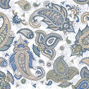 Keros Paisley Hawa 25x25 dekorative Patchwork-Fliese