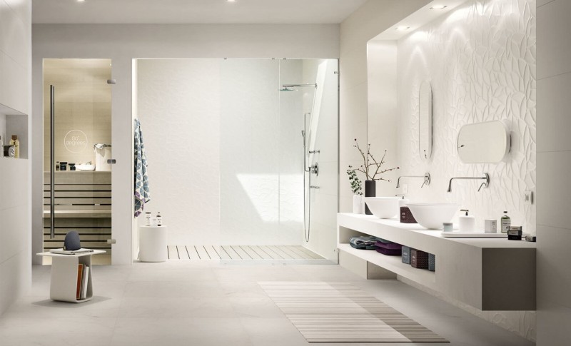 Płytki ścienne, białe monokolor Marazzi Essenziale MMFN 40X120 15868