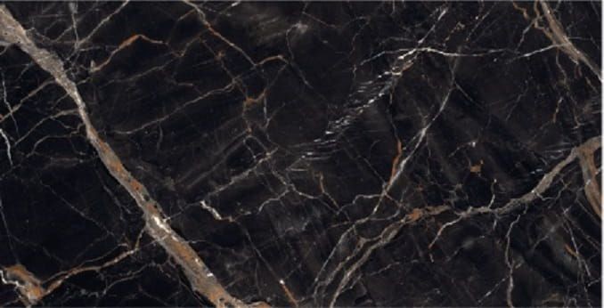 Magnifica Dakar Pulido 60x120 płytki gresowe imitujące czarny marmur 136545