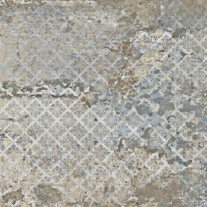 Aparici Carpet Vestige Fliesen: Blau, Beige, Grau, 59,2x59,2 cm - Patchwork-Optik