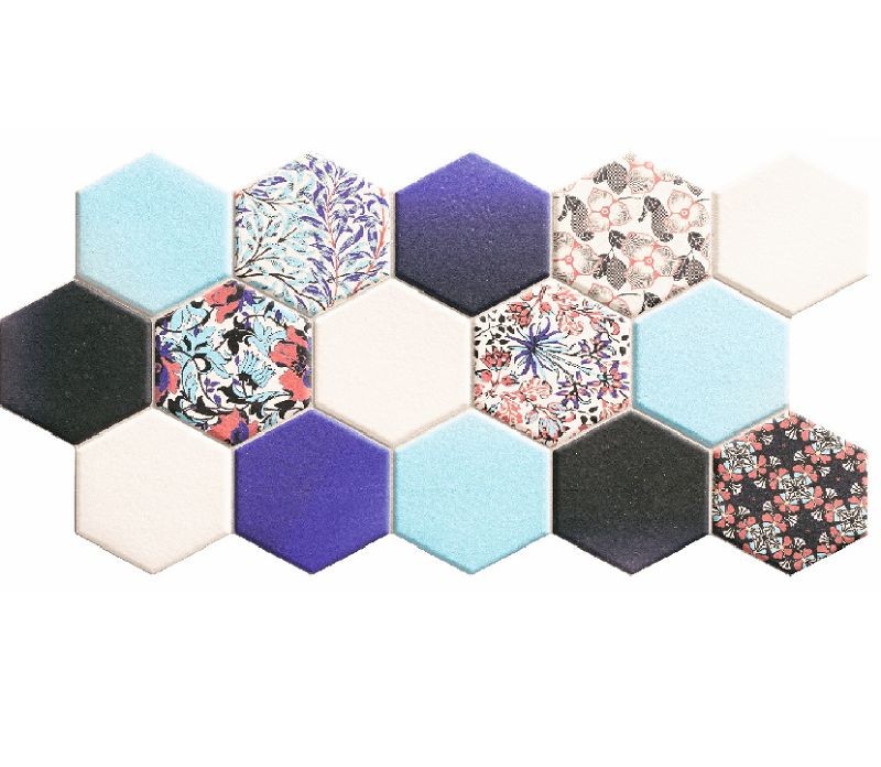 Realonda Hex Noveau Blue 26,5x51 płytka gresowa patchwork 164310