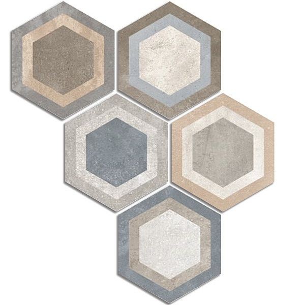 Vives Hexágono Bushmills Multicolor 23x26,6 płytki heksagonalne patchwork 153401