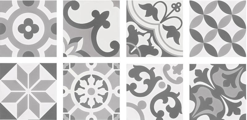 WOW Cement Tradition Decor Mix Grey 18,5x18,5 płytka gresowa 164981