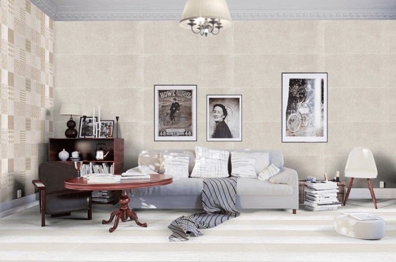 Płytki gresowe podłogowe beton beżowe Porcelanosa Bottega Caliza P1857071 59.6X59.6 15014