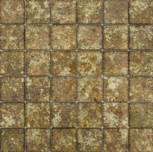 Dell Arte Brillant Mango 30x30: Bernstein-Glasmosaik
