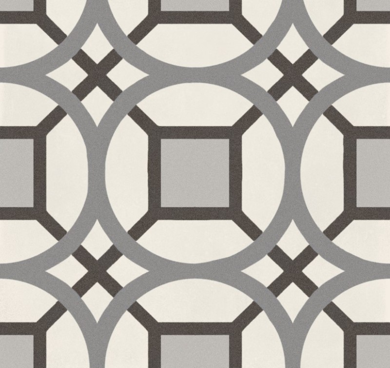 Płytki gresowe dekor wzoór geometryczny braz bez granat Marazzi D segni Tapeto Macro Dekor M0UD 20x20 16580