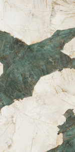 Küchenplatte Marmormuster Weiß Beige Türkis Florim Marble Aqua Gloss 160x320 12mm