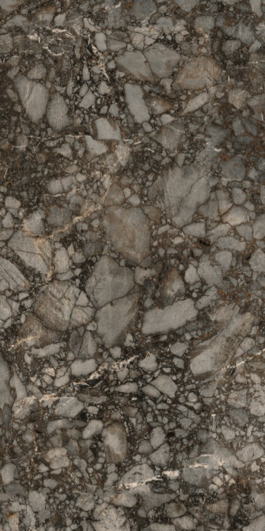 Blat kuchenny lastryko brąz szary Florim Marble Riverbed Gloss 160x320 12mm 166908