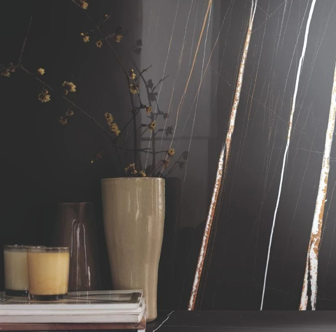 Blat kuchenny marmur czarny Florim Marble Sahara Noir Gloss 160x320 12mm 166924