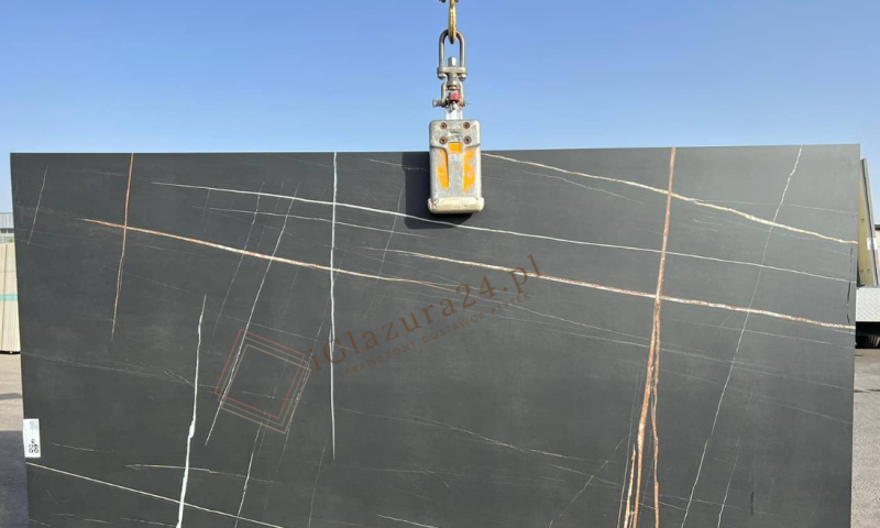 Blat kuchenny marmur czarny Florim Marble Sahara Noir Gloss 160x320 12mm 166925