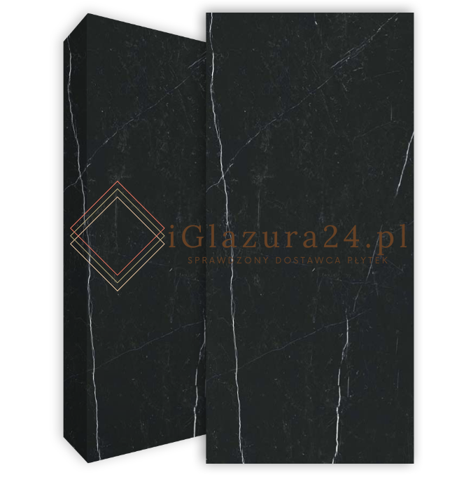 Spieki kwarcowe marmur czarny biały braz Florim Marble Marquinia Gloss 160x320 6mm 166941