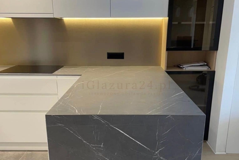 Spieki kwarcowe marmur szary Florim Marble Gray Mat 160x320 6mm 166967