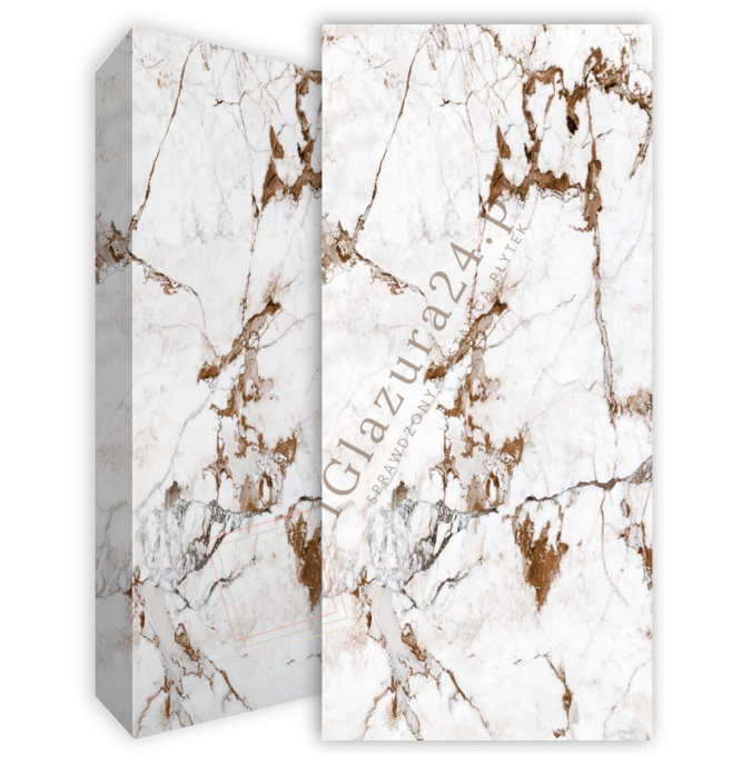 Spieki kwarcowe białe brąz Florim Marble Capraia Mat 160x320 6mm 166996
