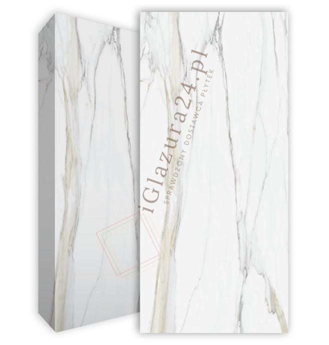Blat kuchenny marmur biały beż szary Florim Marble Calacatta Gold Gloss 160x320 12mm 167005