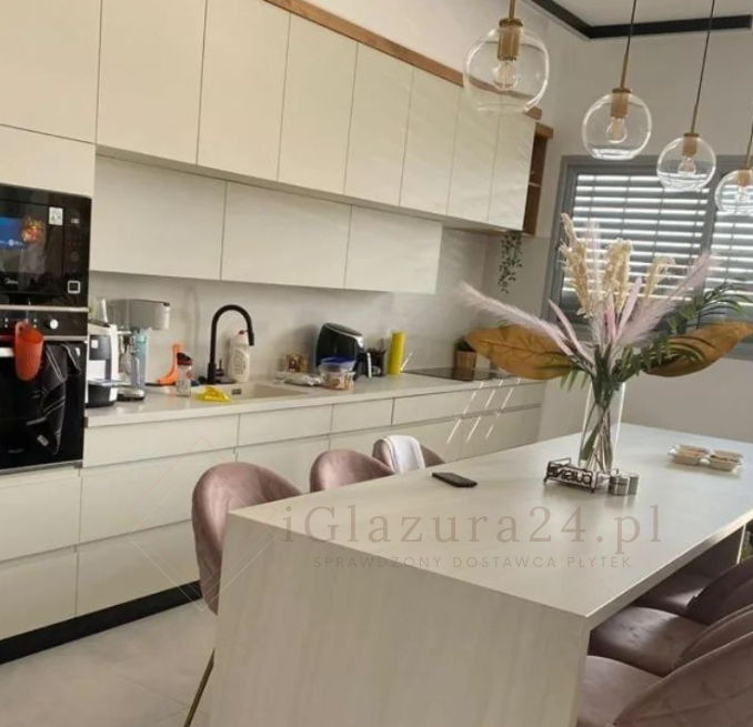 Spieki kwarcowe Blat kuchenny białe beż Florim Marble Bianco Lasa Mat 160x320 12mm 167015