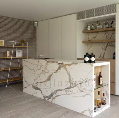 Spieki kwarcowe białe beż Florim Marble Eternal Gold Mat 160x320 12mm 167052