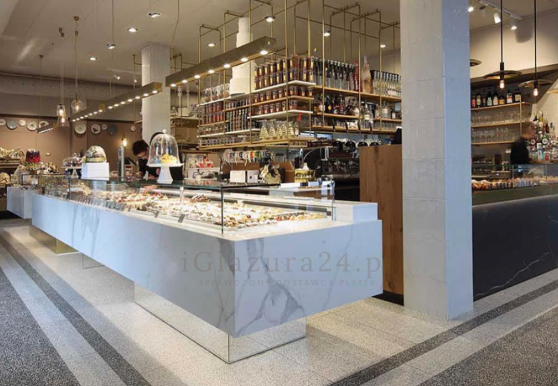 Blat kuchenny marmur biały Florim Marble Statuario Mat 160x320 12mm 167078