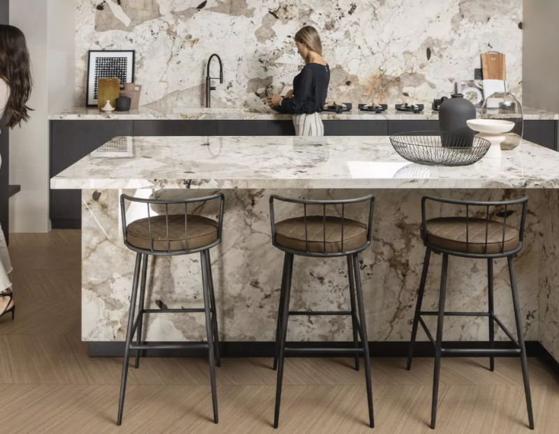 Blat kuchenny marmur beżowy Florim Marble Tundra Gloss 160x320 12mm 167131