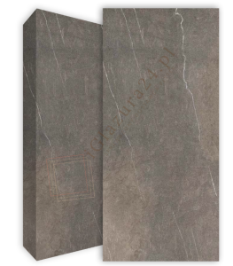 Feinsteinzeugplatte Grau Braun Florim Stone Alpine Brown Matt 160x320 6mm
