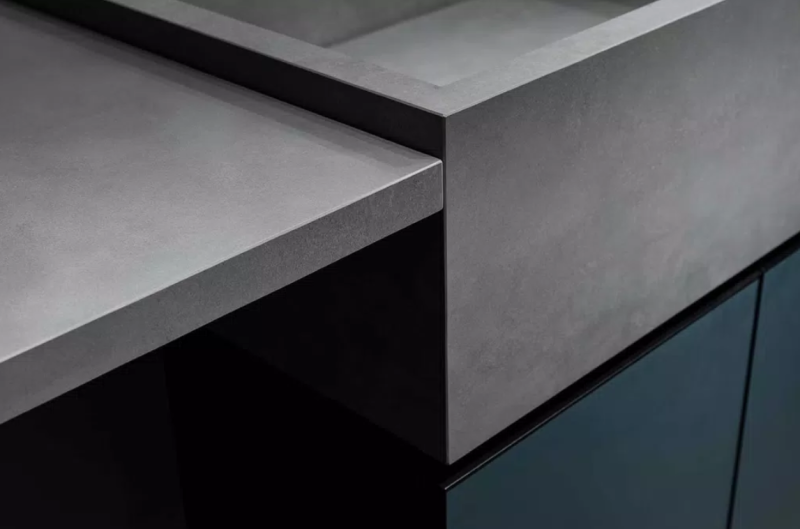 Blat kuchenny szary Florim Cement Dark Grey Velvet mat 160x320 12mm 167308
