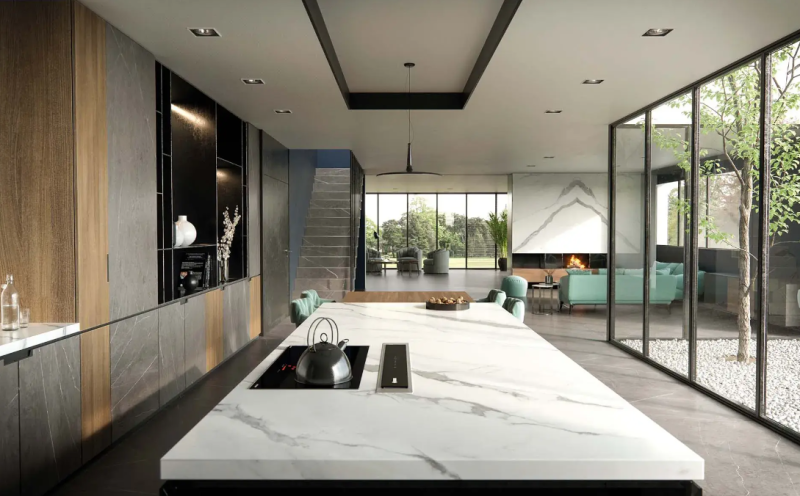 Spiek kwarcowy marmur biały beż Porcelanosa Marmol Aria White Nature 04 Mat 120X270 6mm 167469