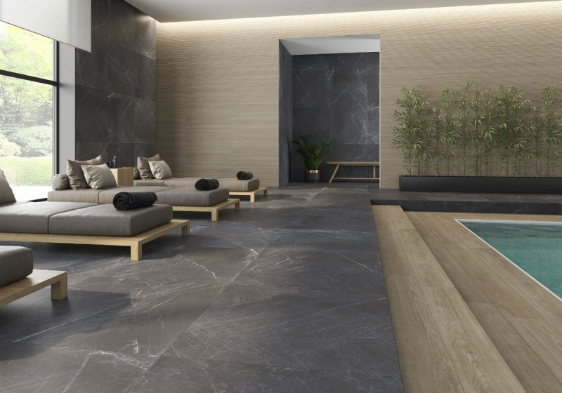 Roca Mystery Black 80x80 płytki kamienne gresowe 168523